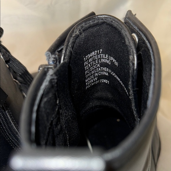 Torrid Black Combat Platform Boots - Picture 8 of 11